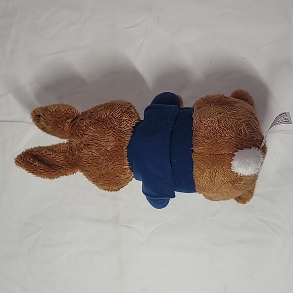 Kohl’s Cares Peter Rabbit Brown and White Plush Bunny 11” Blue Jacket - Picture 3 of 8